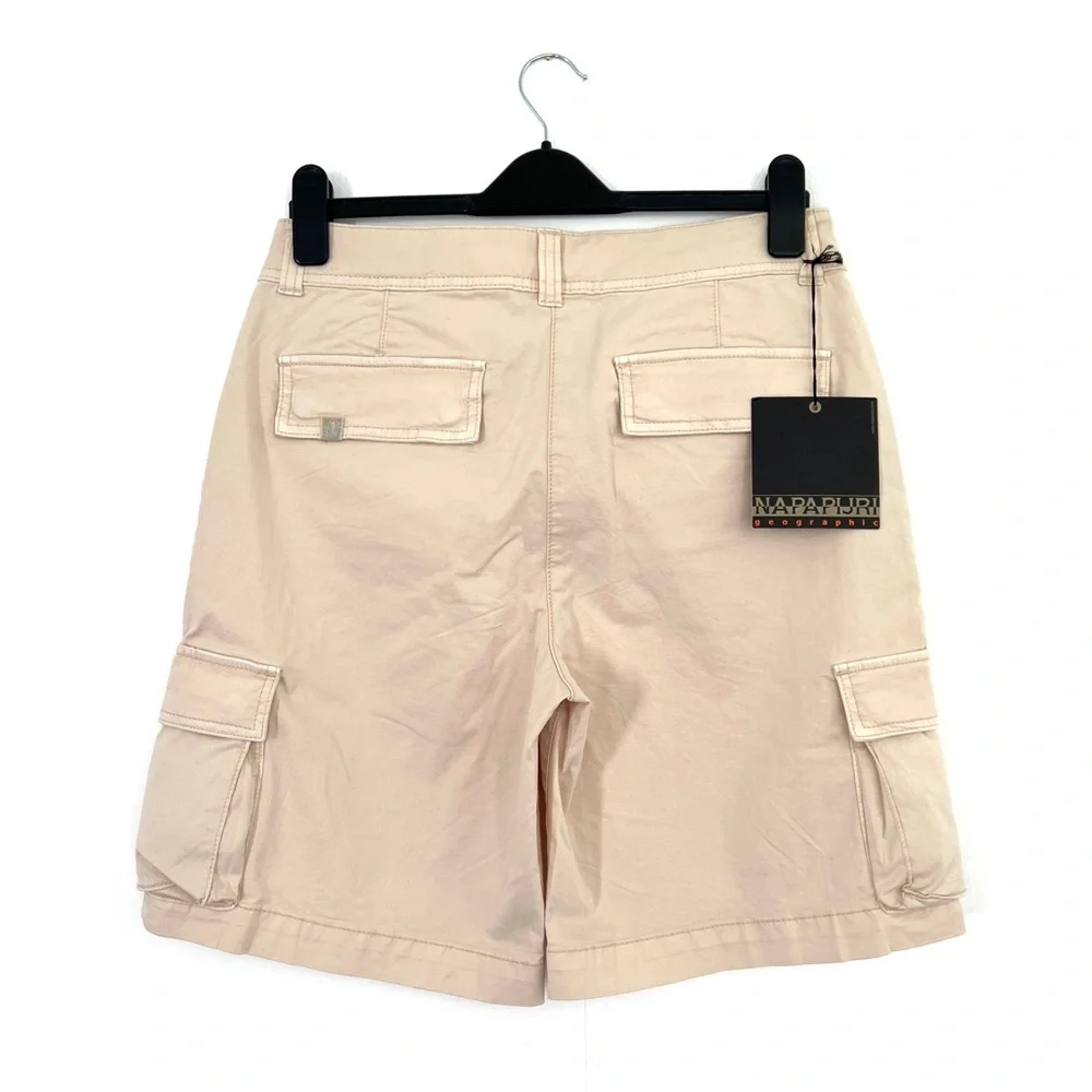 Napapijri Men's N-Nurin Cargo Shorts - White Cap Gray Size W30 BNWT - Picture 3 of 3